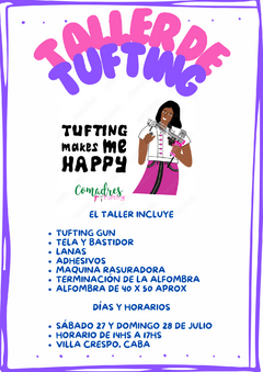 TALLER DE TUFTING - JULIO 2024 - CABA