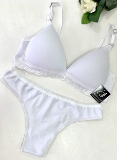 Conjunto Victoria Algodon y lycra Blanco - comprar online