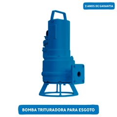 Bomba trituradora para esgoto até 5,2 CV, 220 V ou 380 V trifásica - comprar online