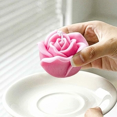 Molde Silicona Vela Flor Rosa M1 - Fun Style Design