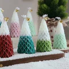 Molde Silicona Velón Navideño Arbol De Navidad Xl - tienda online