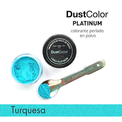 Colorante Comestible Platinum Turquesa Dust Color Perlado - comprar online