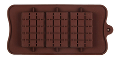 Molde Silicona 3 Barras Tableta Chocolate Repostería - comprar online