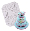 Molde Silicona Pájaros Flores Cerezo Fondant Porcelana Fria