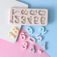 Molde Silicona Numeros Grandes Fondant Porcelana - Fun Style Design