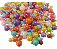 Perlas Comestibles Multicolor Multi Tamaño X 50 Gr