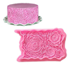 Molde Silicona Textura Rosas Fondant Porcelana Fria