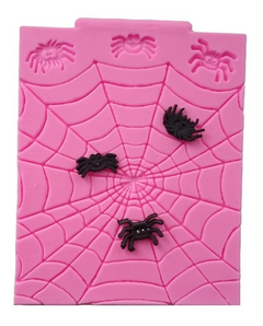 Molde Silicona Tela Araña Fondant Porcelana Fria