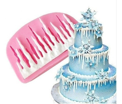 Molde Silicona Nieve Frozen Fondant Porcelana Fria Yeso