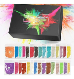 Set Mica Polvo Metalizado Sobre Para Resina X 10 Gr X 30 Uni - Fun Style Design