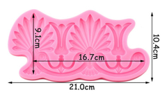 Molde Silicona Moldura Xl Artesanias Porcelana Fria - comprar online