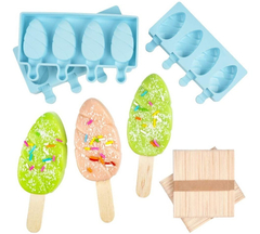 Molde Silicona Paleta Cuerno Unicornio Helado Chica Ice Pop