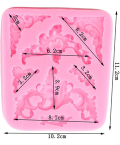 Molde Silicona Relieves Barrocos Y Esquineros - comprar online