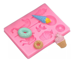 Molde Silicona Caballito Carrusel Donut Fondant Porcelana - tienda online