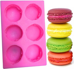 Molde Silicona Vela Macaron X 6 Cavidades - Fun Style Design