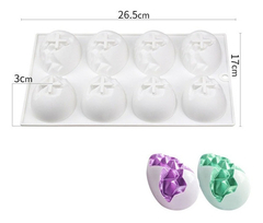 Molde Silicona 8 Huevos De Pascua Origami 7,5 X 5,5 X 3 Cm - comprar online