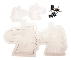 Molde 2 Cabezas De Unicornio 3d Chocolate Policarbonato en internet