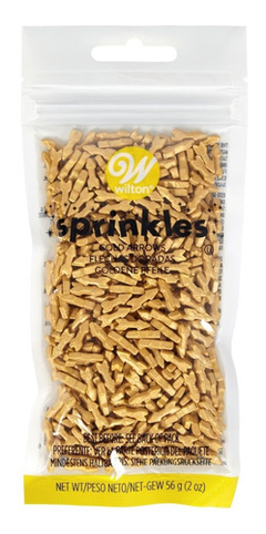 Sprinkles Flecha Doradas 56 Gr Wilton - comprar online