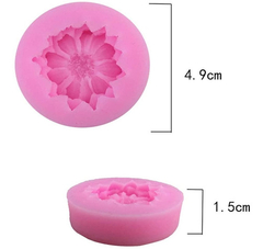 Molde Silicona Flor 3d Gerbera Fondant Porcelana Fria - comprar online