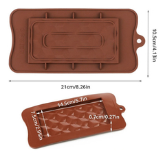 Molde Silicona Barra Tableta Chocolate Square Illusion - comprar online