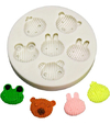 Molde Silicona Animalitos Tejidos Fondant Porcelana