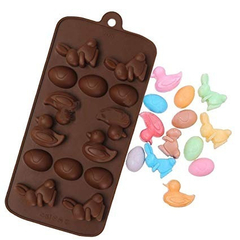 Molde Mini Huevos De Pascua Conejo Patito Bombón Chocolate - Fun Style Design