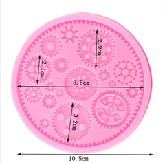 Molde Silicona Engranajes De Reloj Fondant Porcelana Fría - comprar online