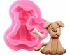 Molde Silicona Perrito Cachorro Fondant Porcelana Fría