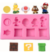 Molde Silicona Videojuegos Mario Fondant Porcelana Fria