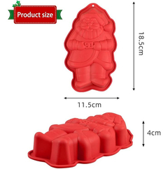 Molde Mini Torta Santa Claus Papa Noel Chocolate Navidad - comprar online