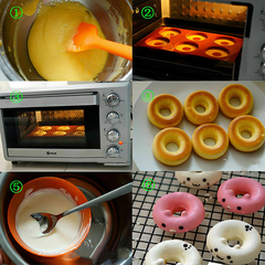 Imagen de Molde Silicona Muffin Donas Donuts Rosquillas Reposteria Color Violeta