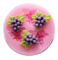 Molde Silicona Uvas Mini Racimos Fondant Porcelana Velas