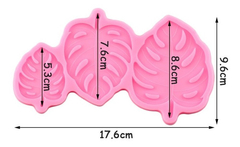 Molde Silicona Hoja Monstera 3 Tamaños Fondant Porcelana - comprar online