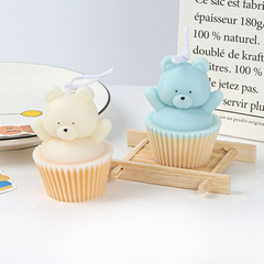 Molde Silicona Vela Osito Cupcake 3d en internet