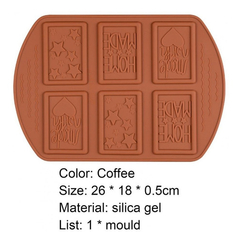 Molde Silicona Barra Chocolate Chocolatin Made With Love - comprar online