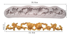 Molde Silicona Barroco Flores Fondant Porcelana Fria Yeso en internet