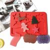 Molde Silicona Navidad Tags Navideños Chocolate