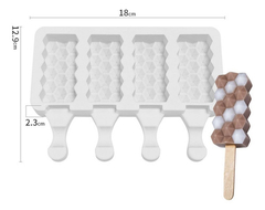 Molde Silicona Paleta Helado Diamonds - comprar online