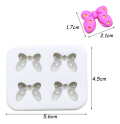 Molde Silicona Moños Minnie Fondant Porcelana Fria - comprar online