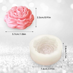 Molde Silicona Vela Peonia Mediana - comprar online