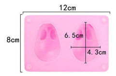 Molde De Silicona X 2 Mini Conejito 3d Conejo Chiquito 6x4cm - comprar online