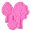 Molde Silicona 3 Arboles Follaje Fondant Porcelana Resina