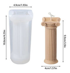 Molde Silicona Vela Columna Griega Cuadrada - comprar online