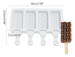 Molde Silicona Paleta Helado Patron Celdas Pixie - comprar online