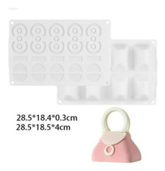 Set X 2 Molde Silicona Carteras 3d Postre Chocolate - comprar online