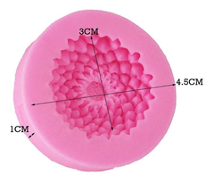 Molde Silicona Flor Crisantemo Suculenta Fondant Porcelana - comprar online