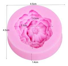 Molde Silicona Flor 3d Peonia Fondant Porcelana Fria - comprar online