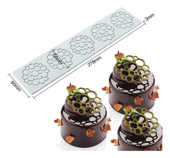 Molde Silicona Decoración Chocolate Circulos Burbujas Eclair - comprar online