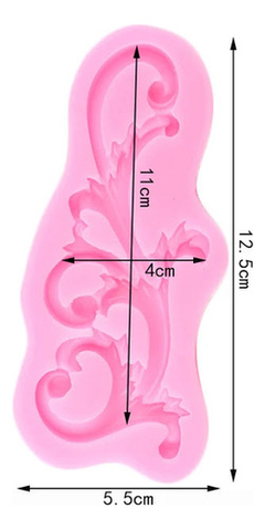 Moldura Silicona Barroco Repostería Porcelana Resina - comprar online
