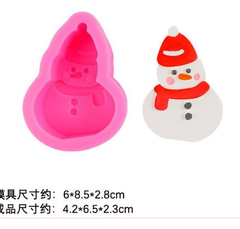 Molde Silicona Vela Navideña Muñeco De Nieve - comprar online